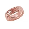 JONC POUR HOMME EN OR MARTELÉ CONFORT FIT