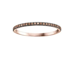 JONC SEMI-ÉTERNITÉ EN OR BLANC OU ROSE SERTI DE DIAMANTS NOIRS, BLEUS OU CHAMPAGNES