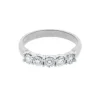 JONC SEMI-ÉTERNITÉ EN OR 14K BLANC SERTI DE DIAMANTS