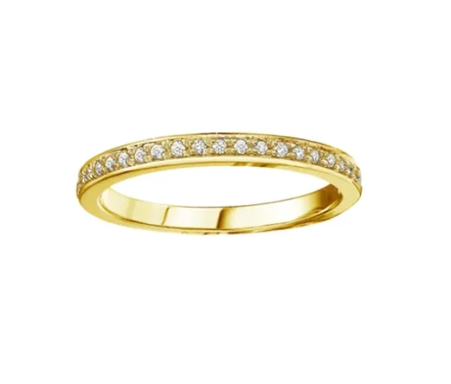 JONC SEMI-ÉTERNITÉ EN OR SERTI DE DIAMANTS