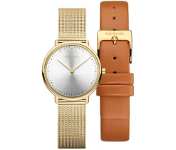 MONTRE BERING ULTRA SLIM POUR DAME EN ACIER/PVD OR