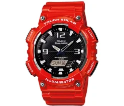 MONTRE CASIO ANALOGIQUE EN RÉSINE ROUGE