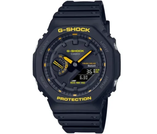 MONTRE CASIO SOLAIRE ANALOGIQUE/NUMÉRIQUE EN RÉSINE/CARBONE