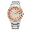 MONTRE DAME SEIKO 2TONS NACRÉ ET CERTIE DE VERITABLE DIAMANTS