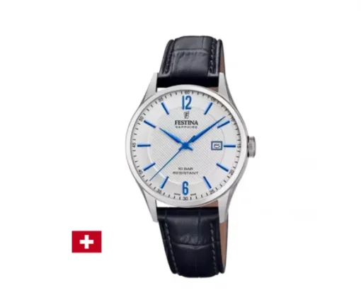 MONTRE FESTINA À MOUVEMENT SUISSE ET VERRE SAPHIR