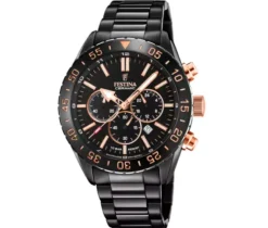 MONTRE FESTINA CHRONOGRAPHE EN ACIER AVEC VERRE SAPHIR