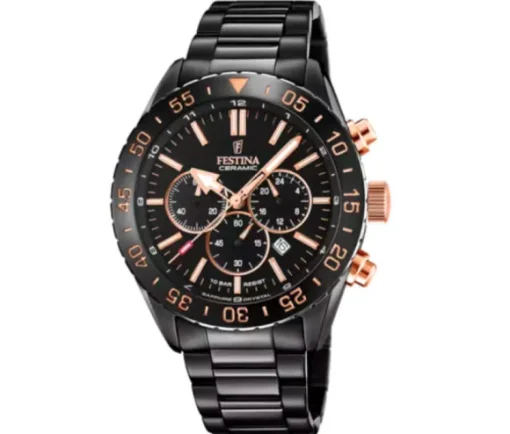 MONTRE FESTINA CHRONOGRAPHE EN ACIER AVEC VERRE SAPHIR