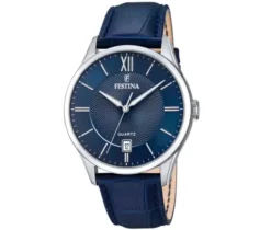 MONTRE FESTINA EN ACIER AVEC BRACELET DE CUIR