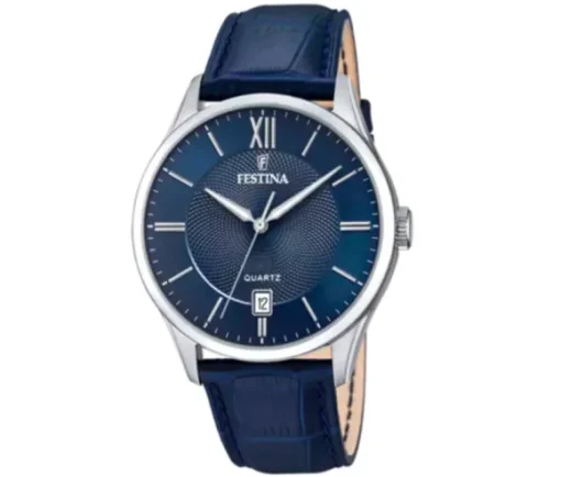 MONTRE FESTINA EN ACIER AVEC BRACELET DE CUIR
