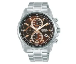MONTRE LORUS EN ACIER AU QUARTZ CHRONOGRAPHE