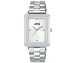 MONTRE LORUS EN ACIER RECTANGULAIRE AU QUARTZ
