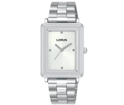 MONTRE LORUS EN ACIER RECTANGULAIRE AU QUARTZ