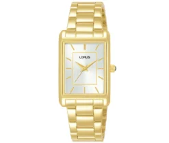 MONTRE LORUS POUR DAME EN ACIER/PVD OR RECTANGULAIRE
