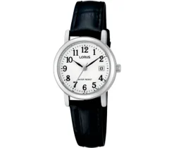 MONTRE LORUS POUR DAME EN ACIER AVEC BRACELET DE CUIR