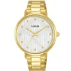 MONTRE LORUS POUR DAME EN ACIER/PVD OR
