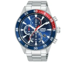 MONTRE LORUS POUR HOMME CHRONOGRAPHE EN ACIER