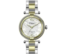 MONTRE ORLEAN POUR DAME EN ACIER/PVD OR 2 TONS