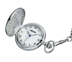 MONTRE POCHE QUARTZ ACIER