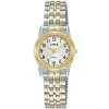 MONTRE POUR DAME LORUS EN ACIER/PVD OR 2 TONS
