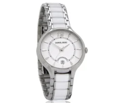 MONTRE POUR DAME SAMUEL BOUKI EN ACIER ET CÉRAMIQUE