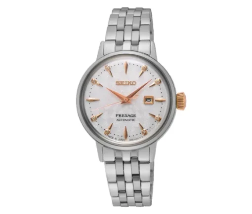 MONTRE POUR DAME SEIKO AUTOMATIQUE PRESAGE COCKTAIL TIME SERTIE DE DIAMANTS