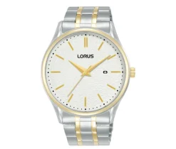 MONTRE POUR HOMME LORUS EN ACIER/PVD OR 2 TONS