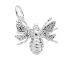 PENDENTIF ABEILLE 3D EN OR OU EN ARGENT