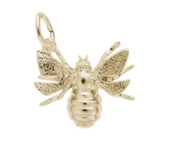 PENDENTIF ABEILLE 3D EN OR OU EN ARGENT
