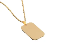 PENDENTIF EN ACIER poDOG TAGpo