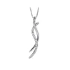 PENDENTIF EN OR 2 TONS OU TOUT BLANC SERTI DE DIAMANTS