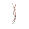PENDENTIF EN OR 2 TONS OU TOUT BLANC SERTI DE DIAMANTS