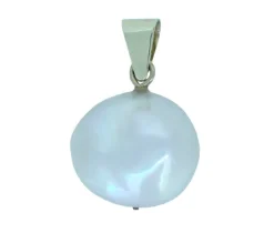 PENDENTIF EN OR JAUNE SERTI DpiUNE PERLE DpiEAU DOUCE BAROQUE