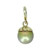PENDENTIF EN OR 14K JAUNE OU BLANC SERTI DpiUNE PERLE DES MERS DU SUD