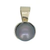 PENDENTIF EN OR 18K JAUNE SERTI DpiUNE PERLE DES MERS DU SUD