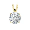 PENDENTIF EN OR 14K SERTI DpiUN DIAMANT DE LABORATOIRE