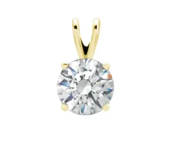 PENDENTIF EN OR 14K SERTI DpiUN DIAMANT DE LABORATOIRE