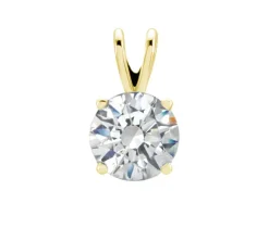 PENDENTIF EN OR 14K SERTI DpiUN DIAMANT DE LABORATOIRE
