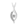 PENDENTIF EN OR 10K SERTI DpiUN DIAMANT CANADIEN ET DE DIAMANTS