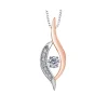 PENDENTIF EN OR 10K SERTI DpiUN DIAMANT CANADIEN ET DE DIAMANTS