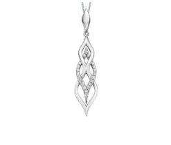 PENDENTIF EN OR SERTI DE DIAMANTS