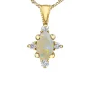 PENDENTIF EN OR SERTI DE PIERRES DE NAISSANCES ET DE DIAMANTS
