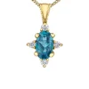 PENDENTIF EN OR SERTI DE PIERRES DE NAISSANCES ET DE DIAMANTS