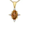 PENDENTIF EN OR SERTI DE PIERRES DE NAISSANCES ET DE DIAMANTS