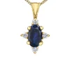 PENDENTIF EN OR SERTI DE PIERRES DE NAISSANCES ET DE DIAMANTS