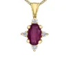 PENDENTIF EN OR SERTI DE PIERRES DE NAISSANCES ET DE DIAMANTS