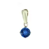 PENDENTIF EN OR SERTI DpiUNE PIERRE DE NAISSANCE SYNTHÉTIQUE VARIÉE
