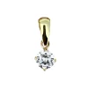 PENDENTIF EN OR SERTI DpiUNE PIERRE DE NAISSANCE SYNTHÉTIQUE VARIÉE