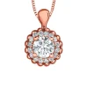 PENDENTIF EN OR SERTI DpiUN DIAMANT CANADIEN ET DE DIAMANTS