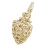 PENDENTIF FRAISE 3D EN ARGENT OU EN OR