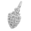PENDENTIF FRAISE 3D EN ARGENT OU EN OR